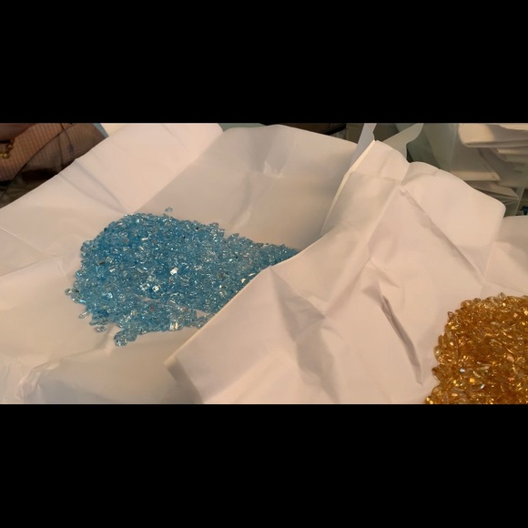 BLUE YELLOW PINK SMOKY TOPAZ GENUINE-STONES WOW!! - Picture 2 of 5